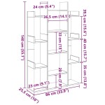 vidaXL Bibliotecă, stejar sonoma, 86x25,5x140 cm, PAL vidaXL Bibliotecă, stejar sonoma, 86x25,5x140 cm, PAL