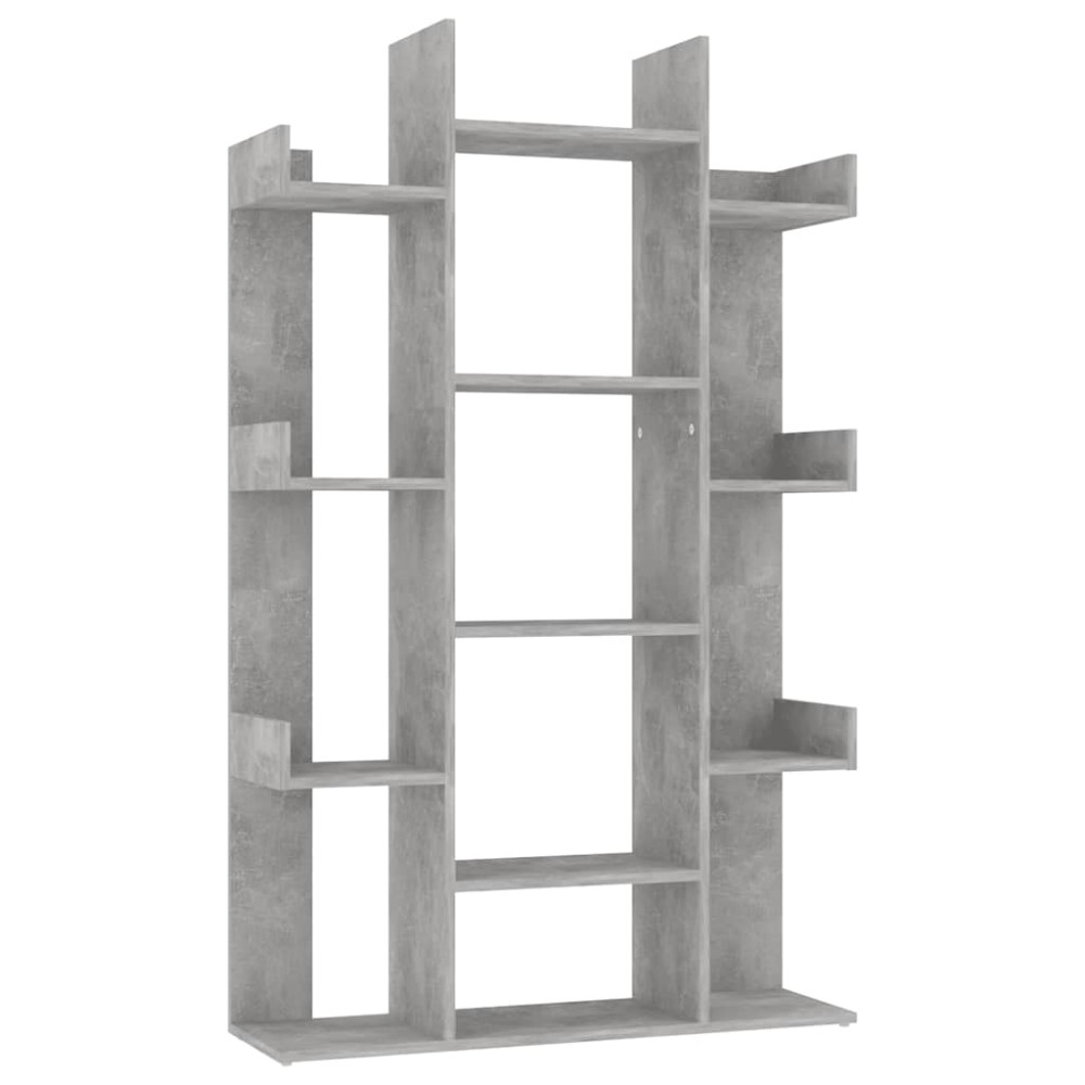 vidaXL Bibliotecă, gri beton, 86x25,5x140 cm, PAL