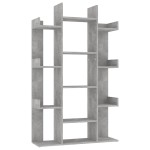 vidaXL Bibliotecă, gri beton, 86x25,5x140 cm, PAL vidaXL Bibliotecă, gri beton, 86x25,5x140 cm, PAL