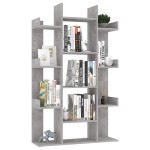 vidaXL Bibliotecă, gri beton, 86x25,5x140 cm, PAL vidaXL Bibliotecă, gri beton, 86x25,5x140 cm, PAL