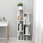 vidaXL Bibliotecă, alb, 48x25,5x140 cm, PAL vidaXL Bibliotecă, alb, 48x25,5x140 cm, PAL
