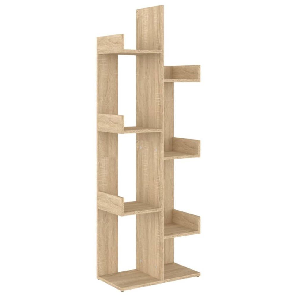 vidaXL Bibliotecă, stejar sonoma, 48x25,5x140 cm, PAL