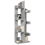 vidaXL Bibliotecă, gri beton, 48x25,5x140 cm, PAL vidaXL Bibliotecă, gri beton, 48x25,5x140 cm, PAL