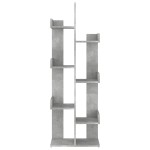 vidaXL Bibliotecă, gri beton, 48x25,5x140 cm, PAL vidaXL Bibliotecă, gri beton, 48x25,5x140 cm, PAL