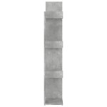 vidaXL Bibliotecă, gri beton, 48x25,5x140 cm, PAL vidaXL Bibliotecă, gri beton, 48x25,5x140 cm, PAL