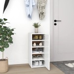 vidaXL Pantofare, 2 buc., alb, 32x35x70 cm, PAL vidaXL Pantofare, 2 buc., alb, 32x35x70 cm, PAL