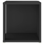 vidaXL Masă laterală, negru, 33x33x34,5 cm, lemn prelucrat