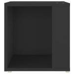 vidaXL Masă laterală, negru, 33x33x34,5 cm, lemn prelucrat