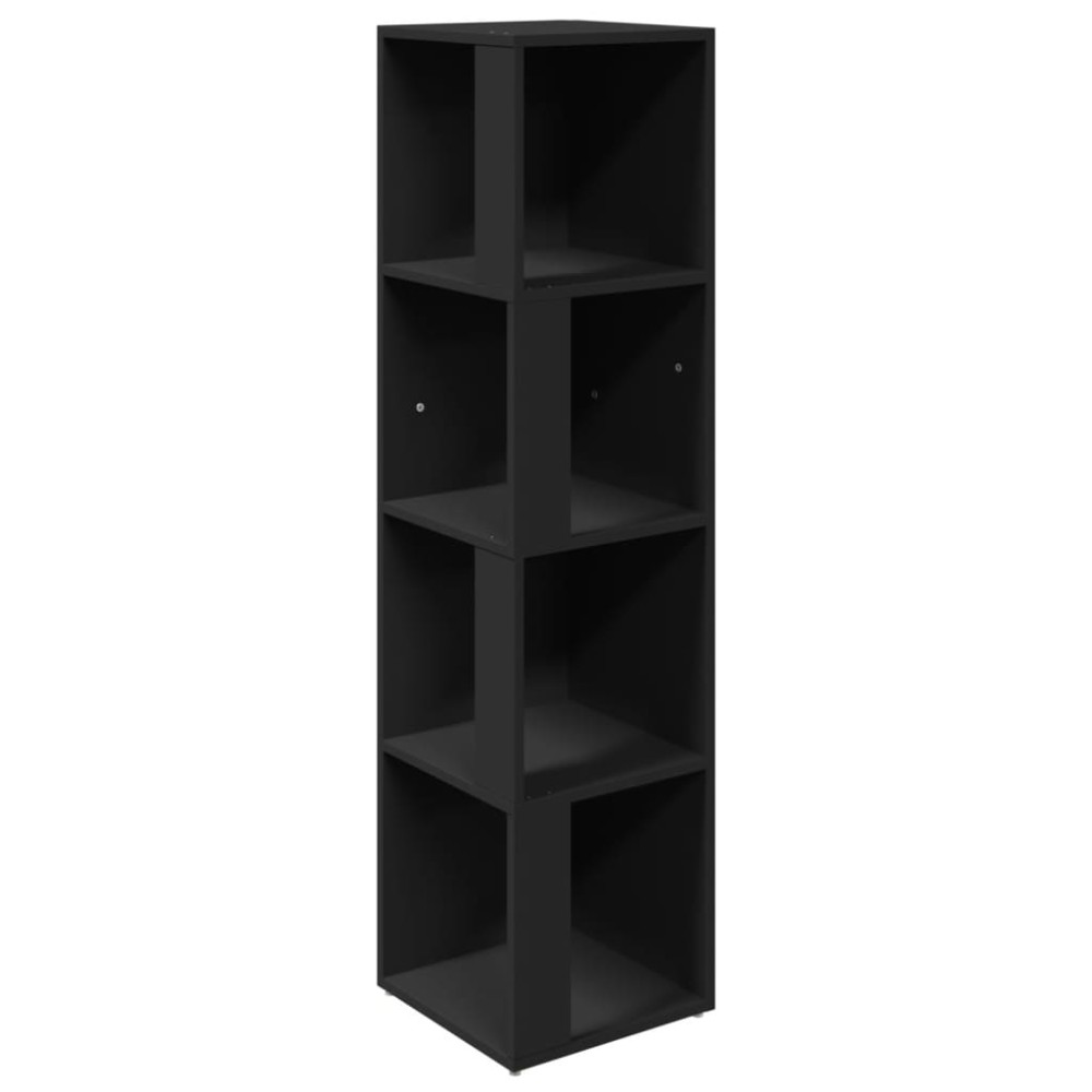 vidaXL Dulap de colț, negru, 33x33x132 cm, PAL