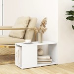 vidaXL Comodă TV, alb, 60x24x32 cm, PAL vidaXL Comodă TV, alb, 60x24x32 cm, PAL