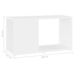 vidaXL Comodă TV, alb, 60x24x32 cm, PAL vidaXL Comodă TV, alb, 60x24x32 cm, PAL