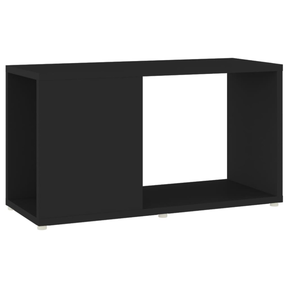 vidaXL Comodă TV, negru, 60x24x32 cm, PAL