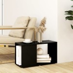 vidaXL Comodă TV, negru, 60x24x32 cm, PAL vidaXL Comodă TV, negru, 60x24x32 cm, PAL
