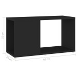 vidaXL Comodă TV, negru, 60x24x32 cm, PAL vidaXL Comodă TV, negru, 60x24x32 cm, PAL