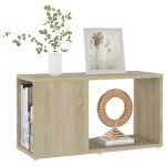 vidaXL Comodă TV, stejar sonoma, 60x24x32 cm, PAL vidaXL Comodă TV, stejar sonoma, 60x24x32 cm, PAL