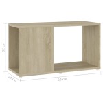 vidaXL Comodă TV, stejar sonoma, 60x24x32 cm, PAL vidaXL Comodă TV, stejar sonoma, 60x24x32 cm, PAL