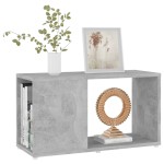 vidaXL Comodă TV, gri beton, 60x24x32 cm, PAL vidaXL Comodă TV, gri beton, 60x24x32 cm, PAL