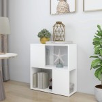 vidaXL Bibliotecă, alb, 60 x 24 x 63 cm, PAL vidaXL Bibliotecă, alb, 60 x 24 x 63 cm, PAL