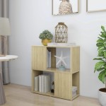 vidaXL Bibliotecă, stejar sonoma, 60x24x63 cm, PAL vidaXL Bibliotecă, stejar sonoma, 60x24x63 cm, PAL