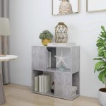 vidaXL Bibliotecă, gri beton, 60 x 24 x 63 cm, PAL vidaXL Bibliotecă, gri beton, 60 x 24 x 63 cm, PAL