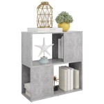vidaXL Bibliotecă, gri beton, 60 x 24 x 63 cm, PAL vidaXL Bibliotecă, gri beton, 60 x 24 x 63 cm, PAL