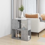 vidaXL Bibliotecă, gri beton, 60 x 24 x 63 cm, PAL vidaXL Bibliotecă, gri beton, 60 x 24 x 63 cm, PAL