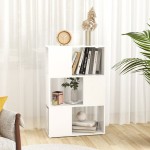 vidaXL Bibliotecă/Separator cameră, alb, 60x24x94 cm, PAL