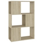 vidaXL Bibliotecă/Separator cameră, stejar sonoma, 60x24x94 cm, PAL vidaXL Bibliotecă/Separator cameră, stejar sonoma, 60x24x94 cm, PAL