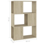 vidaXL Bibliotecă/Separator cameră, stejar sonoma, 60x24x94 cm, PAL vidaXL Bibliotecă/Separator cameră, stejar sonoma, 60x24x94 cm, PAL