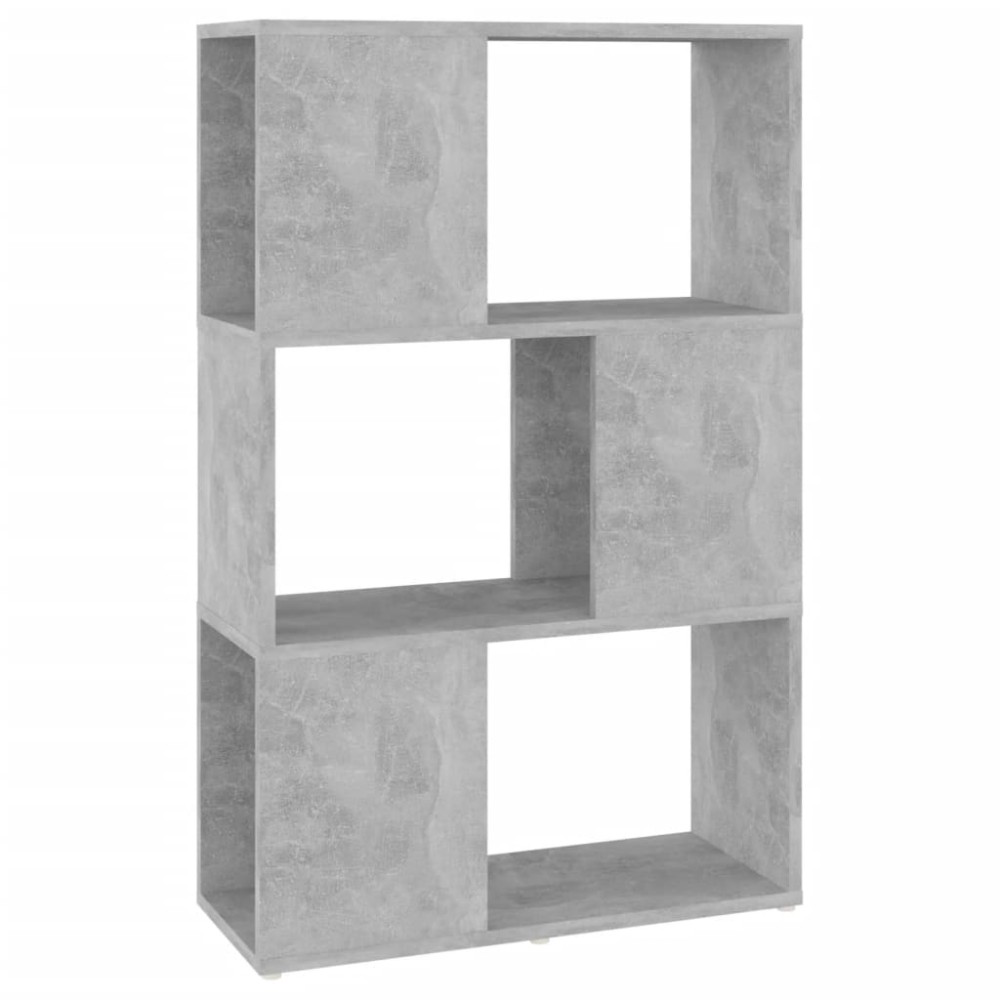 vidaXL Bibliotecă/Separator cameră, gri beton, 60x24x94 cm, PAL