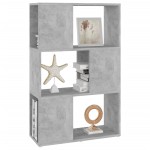 vidaXL Bibliotecă/Separator cameră, gri beton, 60x24x94 cm, PAL vidaXL Bibliotecă/Separator cameră, gri beton, 60x24x94 cm, PAL