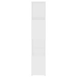 vidaXL Bibliotecă/Separator cameră, alb, 60x24x124,5 cm, PAL