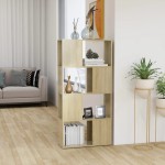 vidaXL Bibliotecă/Separator cameră stejar sonoma 60x24x124,5 cm PAL vidaXL Bibliotecă/Separator cameră stejar sonoma 60x24x124,5 cm PAL