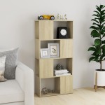 vidaXL Bibliotecă/Separator cameră stejar sonoma 60x24x124,5 cm PAL vidaXL Bibliotecă/Separator cameră stejar sonoma 60x24x124,5 cm PAL