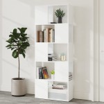 vidaXL Bibliotecă/Separator cameră, alb, 60x24x155 cm, PAL