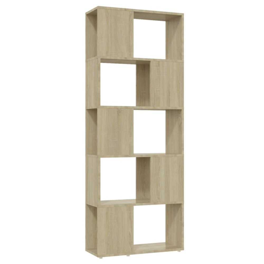 vidaXL Bibliotecă/Separator cameră, stejar sonoma, 60x24x155 cm