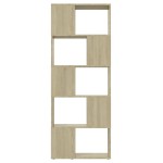 vidaXL Bibliotecă/Separator cameră, stejar sonoma, 60x24x155 cm vidaXL Bibliotecă/Separator cameră, stejar sonoma, 60x24x155 cm
