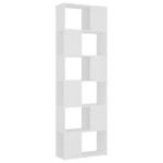 vidaXL Bibliotecă/Separator cameră, alb, 60x24x186 cm