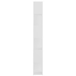 vidaXL Bibliotecă/Separator cameră, alb, 60x24x186 cm