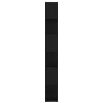 vidaXL Bibliotecă/Separator cameră, negru, 60x24x186 cm, PAL vidaXL Bibliotecă/Separator cameră, negru, 60x24x186 cm, PAL