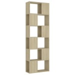vidaXL Bibliotecă/Separator cameră, stejar sonoma, 60x24x186 cm, PAL vidaXL Bibliotecă/Separator cameră, stejar sonoma, 60x24x186 cm, PAL