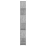 vidaXL Bibliotecă/Separator cameră, gri beton, 60x24x186 cm, PAL