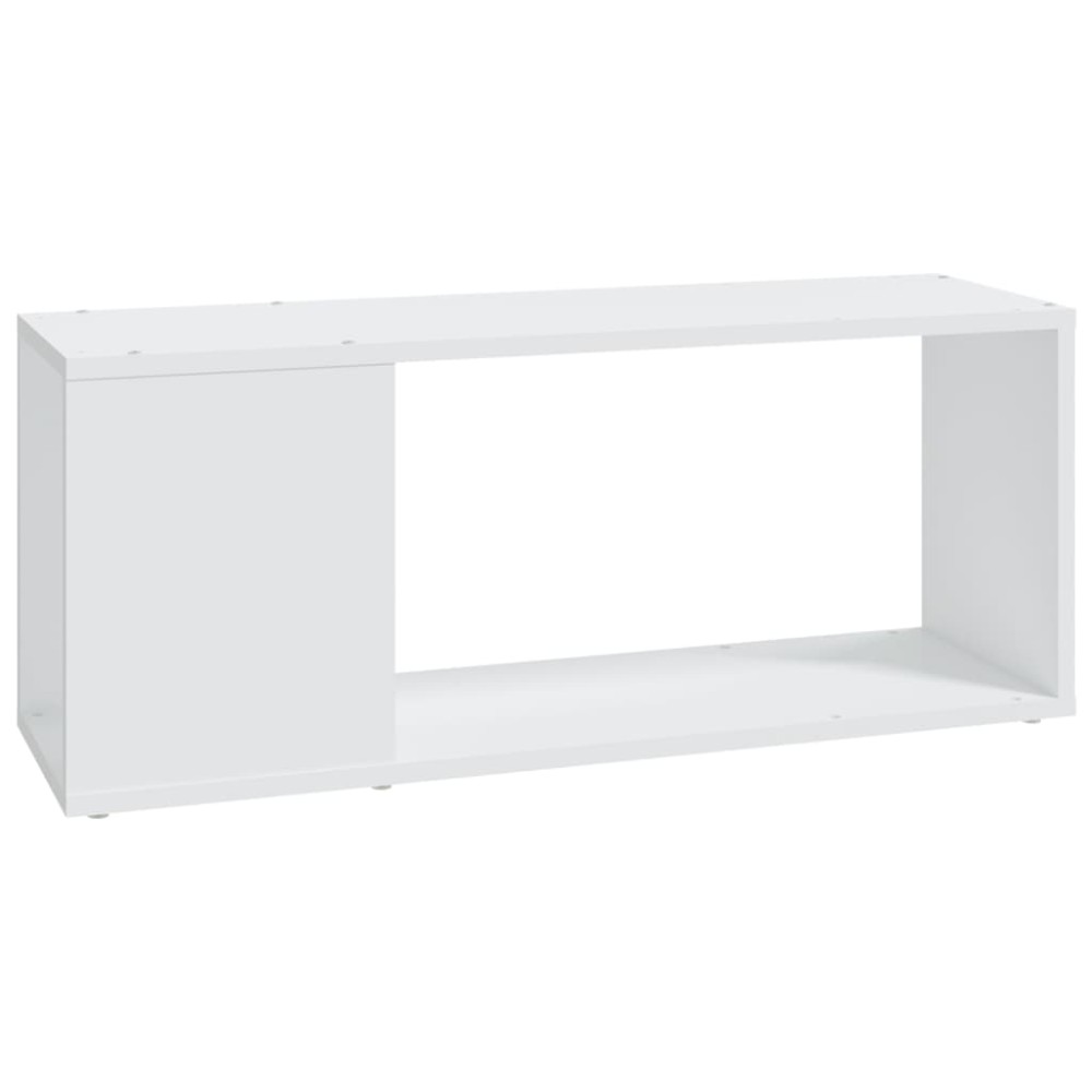 vidaXL Comodă TV, alb, 80x24x32 cm, lemn prelucrat