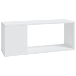 vidaXL Comodă TV, alb, 80x24x32 cm, lemn prelucrat vidaXL Comodă TV, alb, 80x24x32 cm, lemn prelucrat
