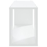vidaXL Comodă TV, alb, 80x24x32 cm, lemn prelucrat vidaXL Comodă TV, alb, 80x24x32 cm, lemn prelucrat