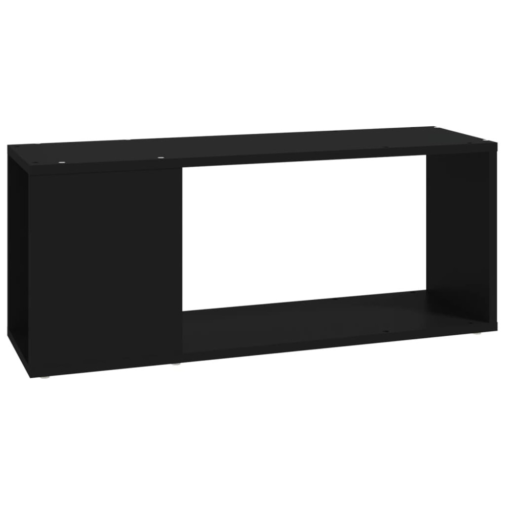 vidaXL Comodă TV, negru, 80x24x32 cm, PAL