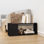 vidaXL Comodă TV, negru, 80x24x32 cm, PAL vidaXL Comodă TV, negru, 80x24x32 cm, PAL