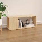 vidaXL Comodă TV, stejar sonoma, 80x24x32 cm, PAL vidaXL Comodă TV, stejar sonoma, 80x24x32 cm, PAL