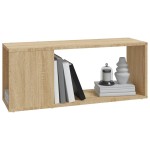 vidaXL Comodă TV, stejar sonoma, 80x24x32 cm, PAL vidaXL Comodă TV, stejar sonoma, 80x24x32 cm, PAL