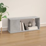 vidaXL Comodă TV, gri beton, 80x24x32 cm, PAL vidaXL Comodă TV, gri beton, 80x24x32 cm, PAL